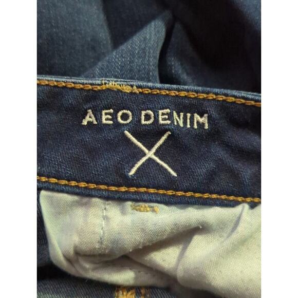 American Eagle Jeans Woman's 2 Jeggings Blue Skinny Stretch Basic Coastal - Picture 10 of 15